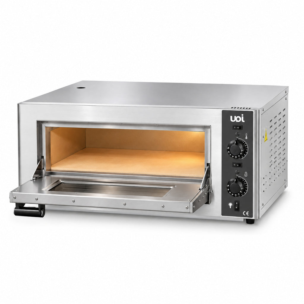 Horno para pizza 4x33 abierto