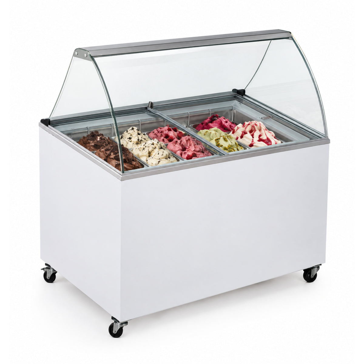 Vitrina de helados de 7 sabores