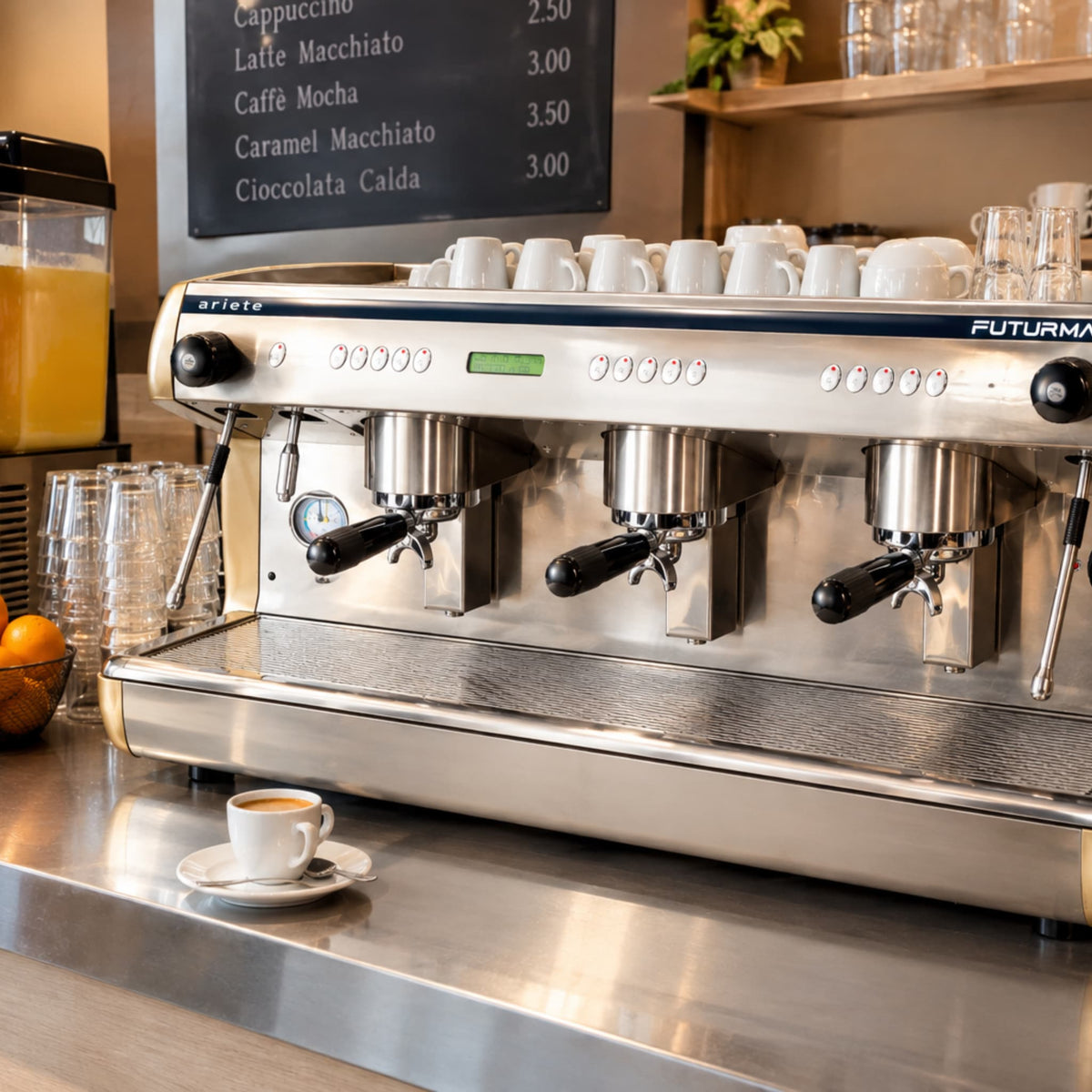 Cafetera F3 en una Cafetería