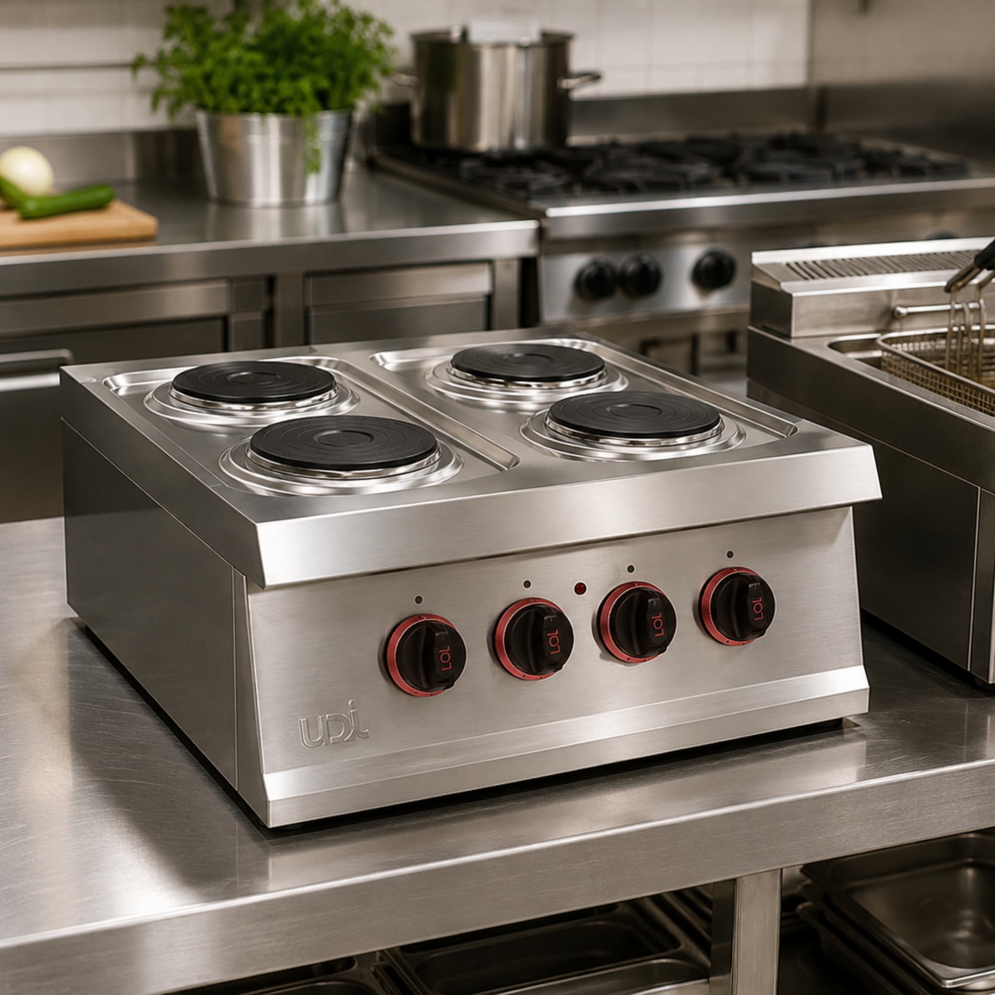 Cocina Eléctrica 4 Quemadores Real