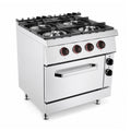 Cocina Gas de 4 fuegos y Horno
